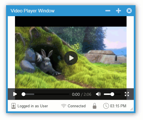 Video with AutoPlay enabled